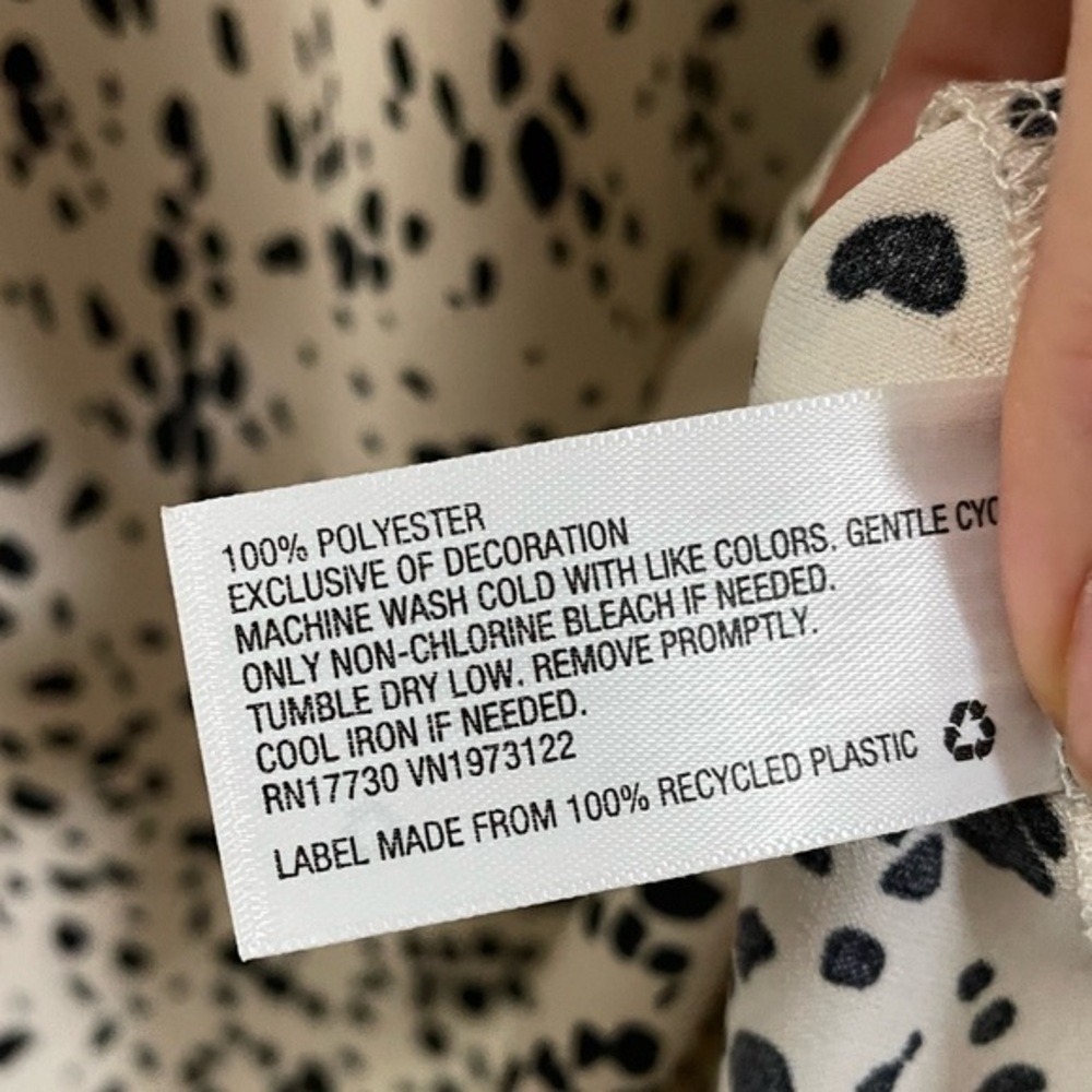 NWT A New Day Maxi Slip Dress with Lace‎ and Dots in Cream and Black - S - Picture 8 of 11
